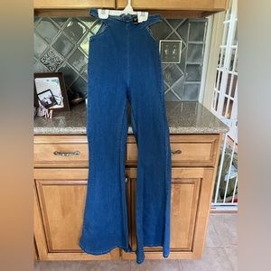 Windsor flare jeans , nwt , cut out on sides